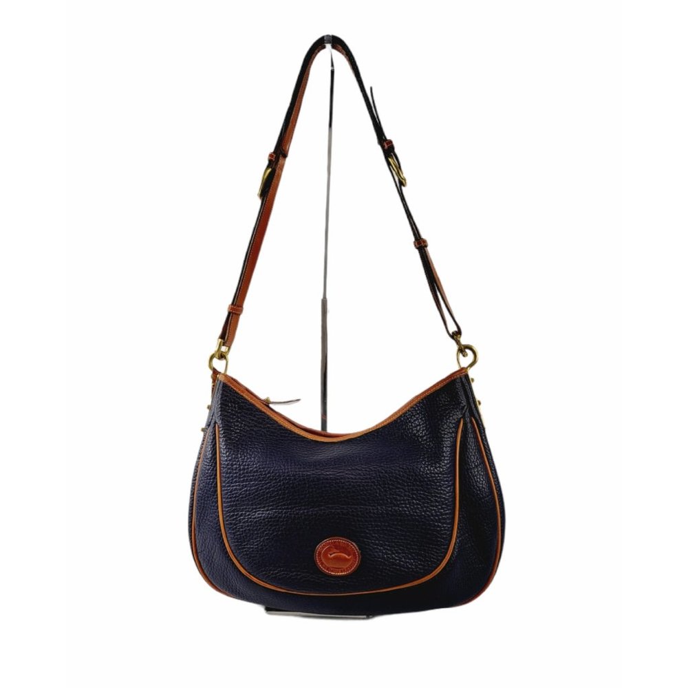 Dooney & Bourke Blue Leather Satchel Bag